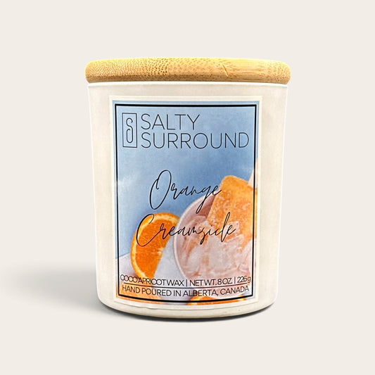 8 oz. Orange Creamsicle Wooden Wick Candle