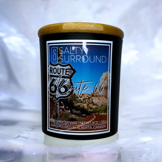 8 oz. Route 66 Wooden Wick Candle