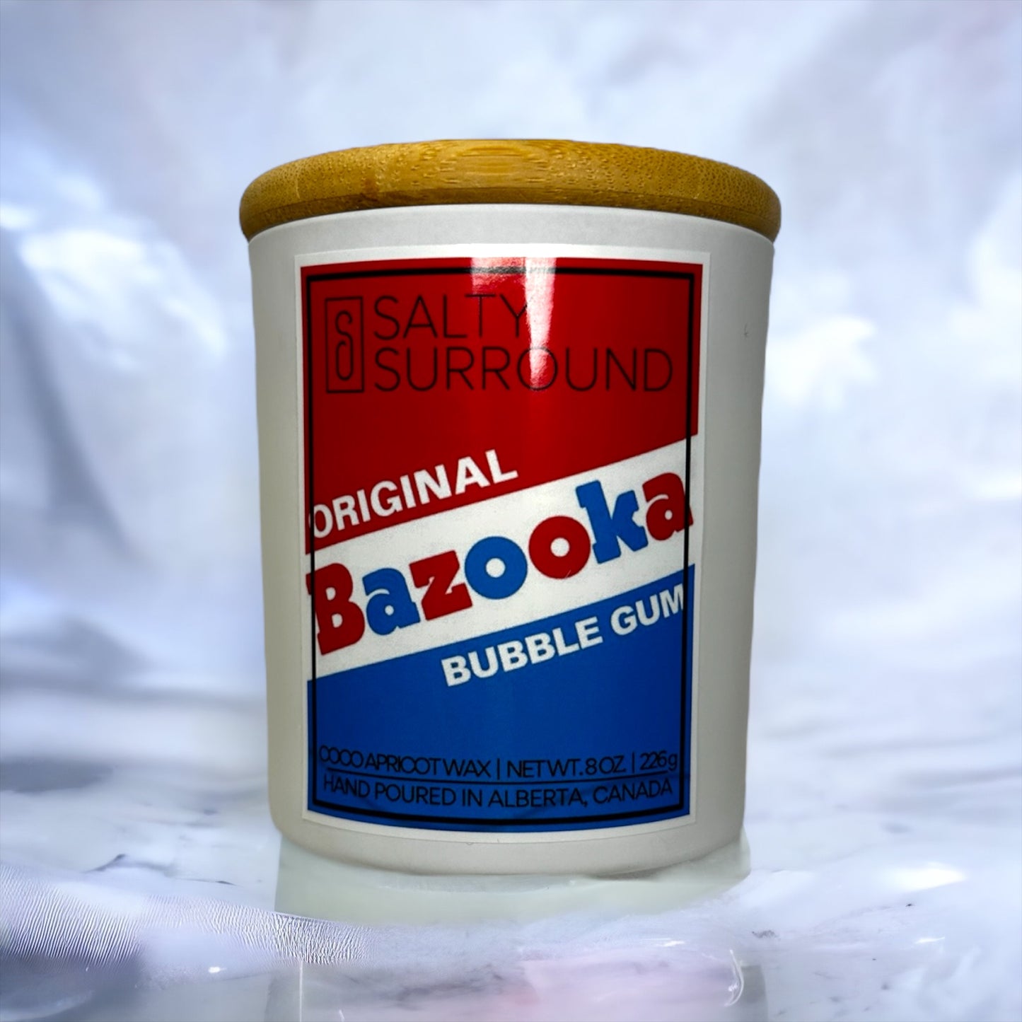 8 oz. Bazooka Joe Wooden Wick Candle