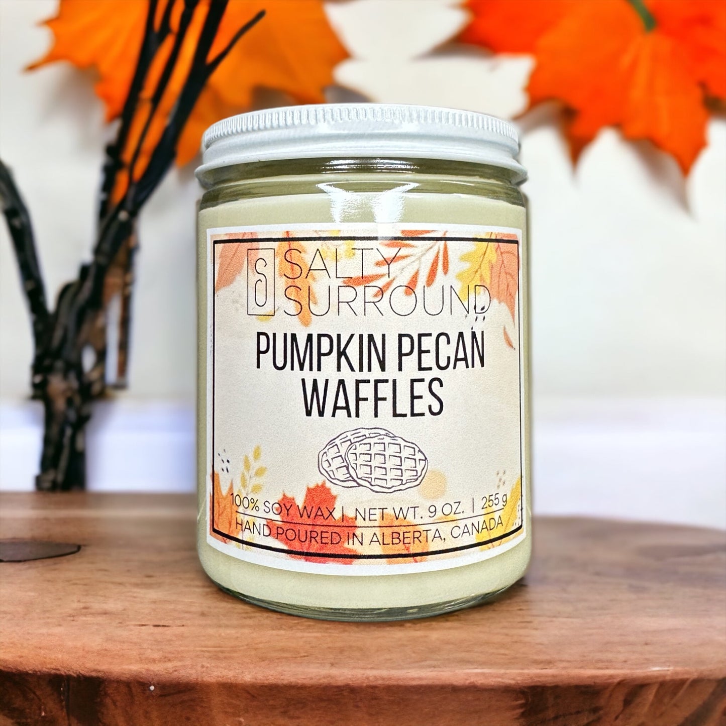 9 oz. Pumpkin Pecan Waffles Soy Candle (Fall Collection)