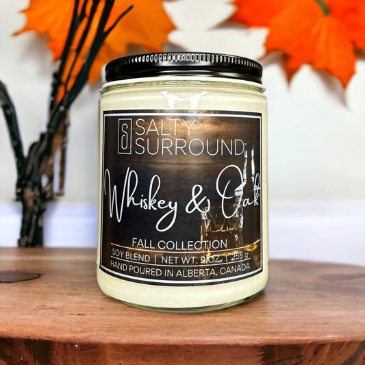 9 oz. Whiskey & Oak Soy Candle