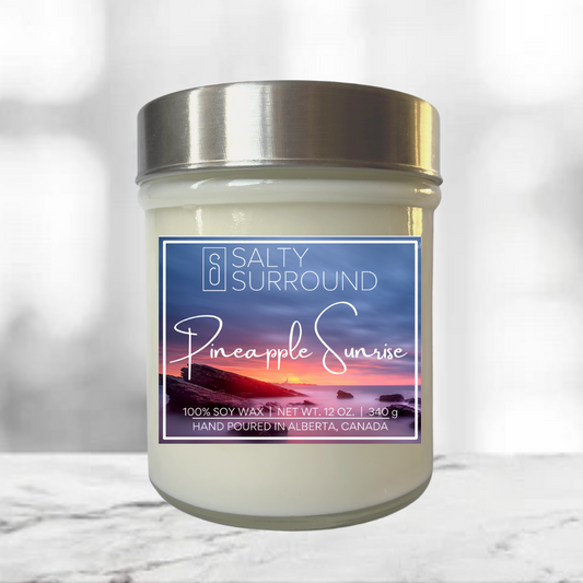 12 oz. Pineapple Sunrise Soy Candle