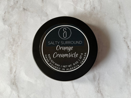8 oz. Orange Creamsicle Soy Candle Tin
