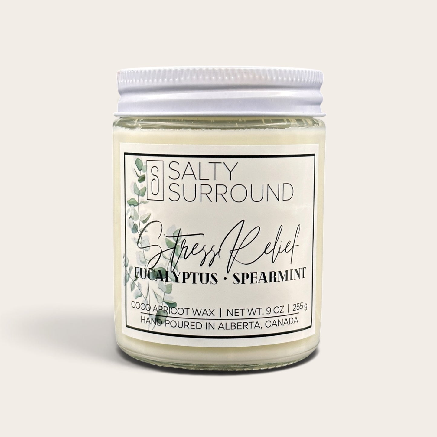 9 oz. Stress Relief (Eucalyptus Spearmint) Candle