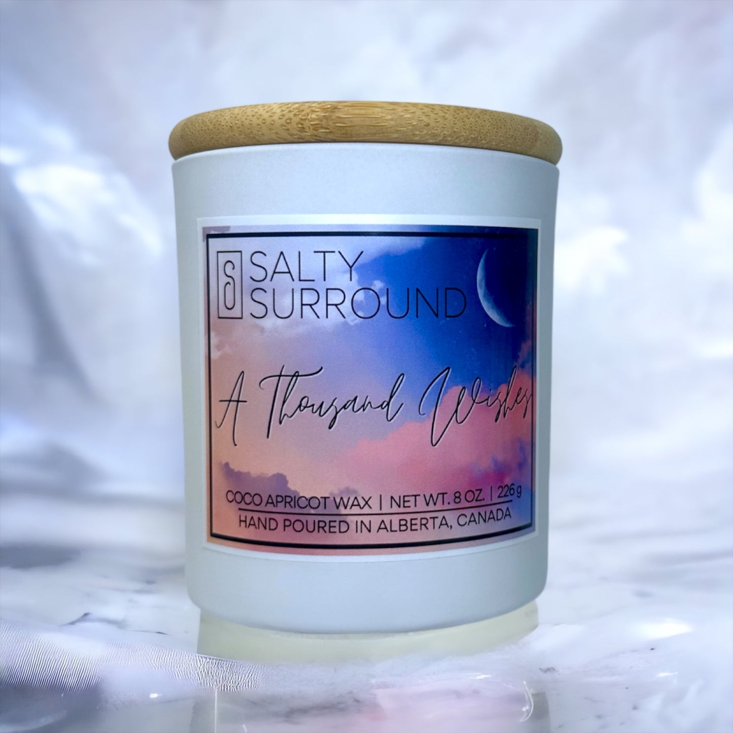 8 oz. A Thousand Wishes Wooden Wick Candle