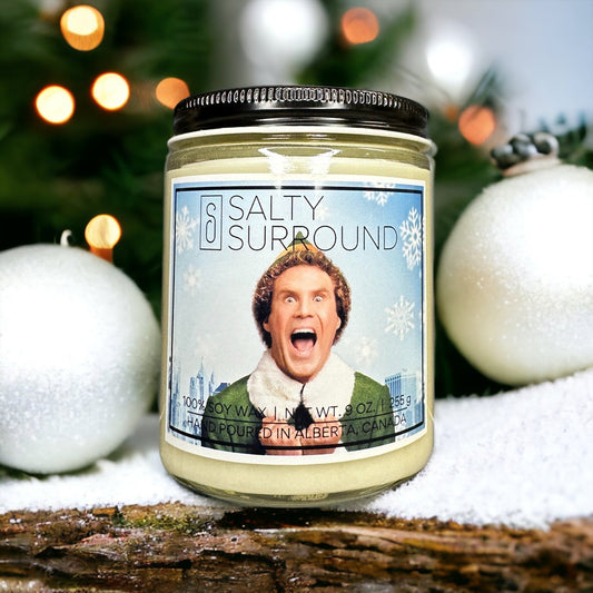 9 oz. Elf Cheer Soy Candle (Winter Collection)