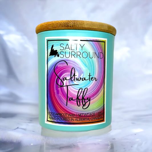 8 oz. Saltwater Taffy Wooden Wick Candle (NL Collection)