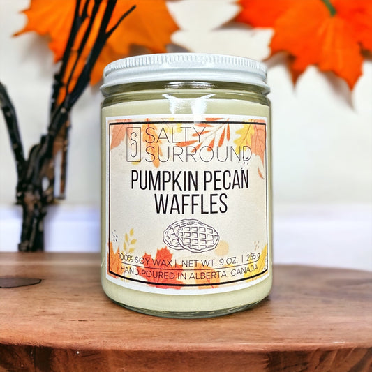 9 oz. Pumpkin Pecan Waffles Soy Candle (Fall Collection)