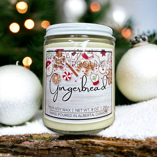 9 oz. Gingerbread Soy Candle (Winter Collection)