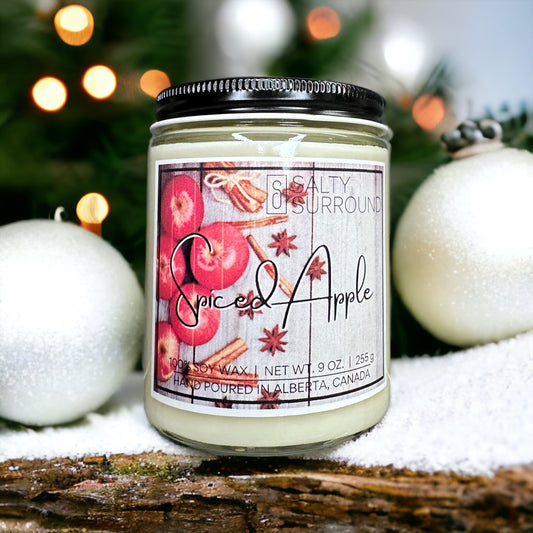 9 oz. Spiced Apple Soy Candle (Winter Collection)