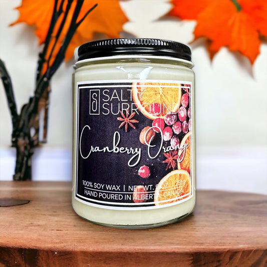 9 oz. Cranberry Orange Candle (Winter Collection)