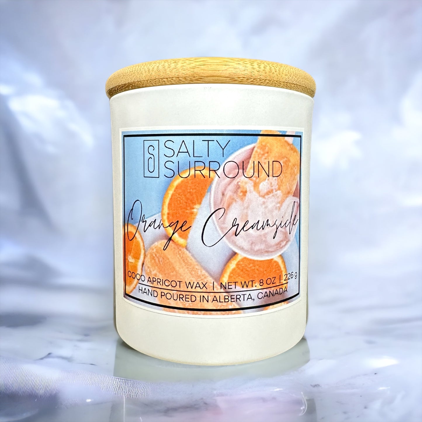 8 oz. Orange Creamsicle Wooden Wick Candle