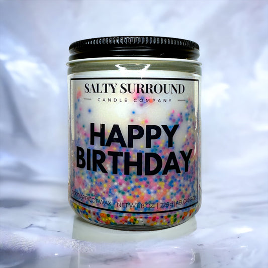 8 oz. Happy Birthday Candle (not 9 oz.)