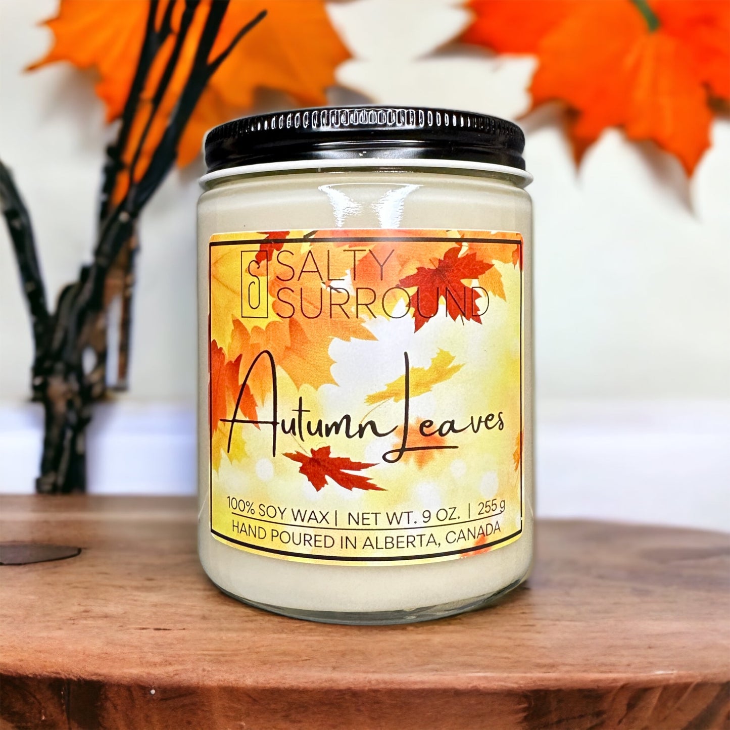 9 oz. Autumn Leaves Soy Candle (Fall Collection)