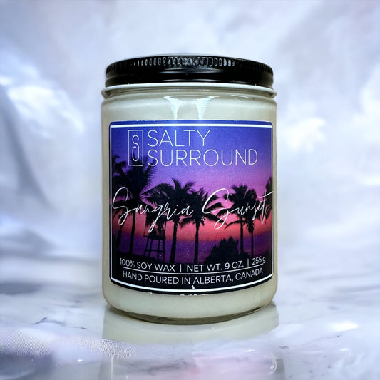 9 oz. Sangria Sunset Soy Candle