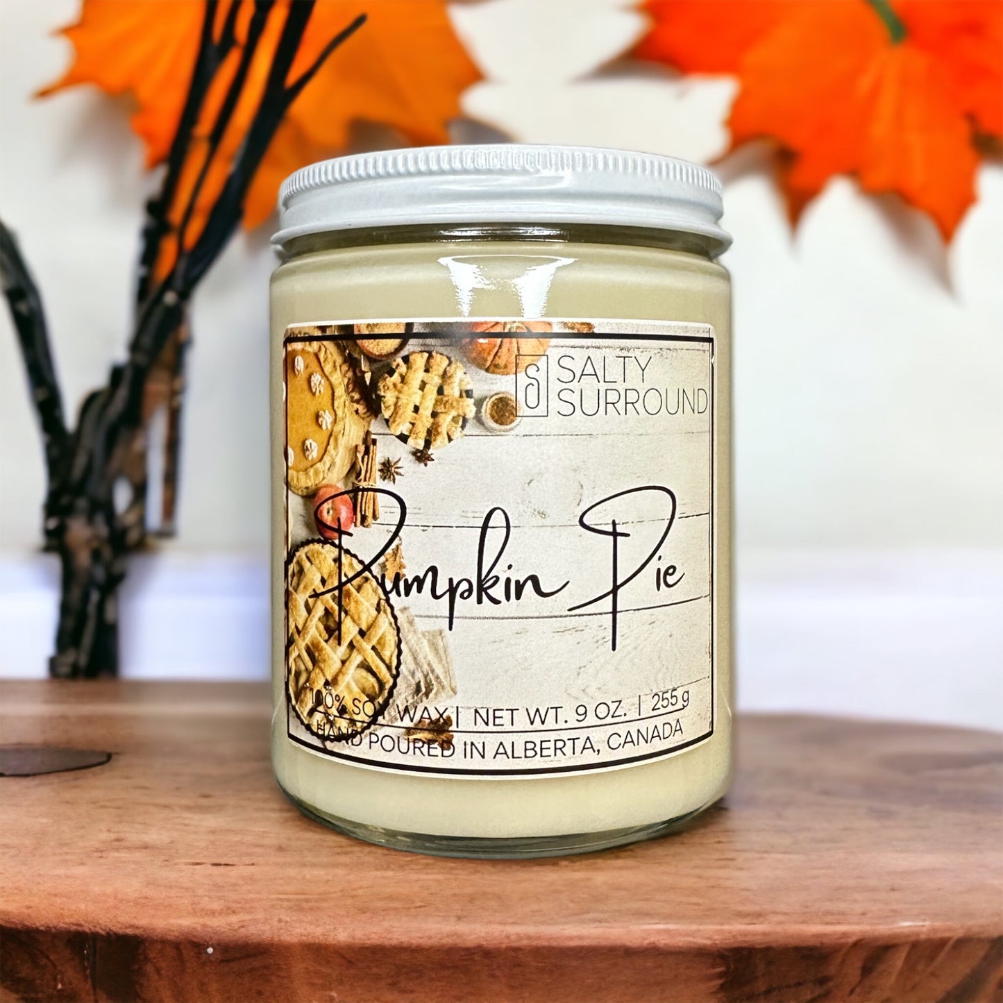 9 oz. Pumpkin Pie Soy Candle (Fall Collection)