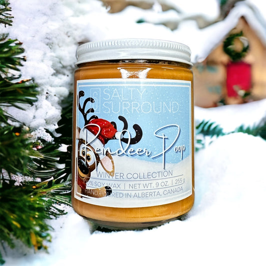 9 oz. Reindeer Poop Candle (Winter Collection)